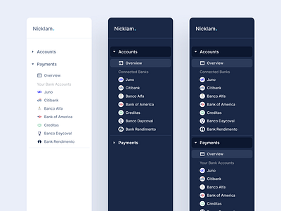 Side Menu Design application dashboard landing page left menu list menu menu list navigation product side side bar side nav sidenav ui ux web app website