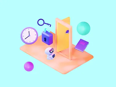 Ai ed 3d illustration 4 of 16 3d 3d modeling 3darts 3ddesignconcepts 3ddesigns ai art blender clean design illustration isometric 3d isometric illustration redshift ui