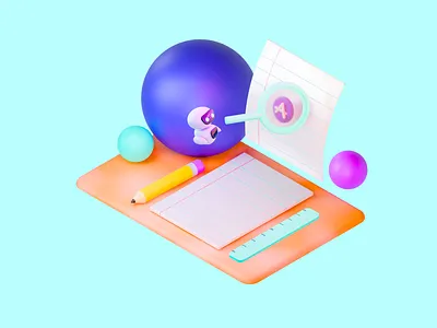 Ai ed 3d illustration 7 of 16 3d 3d modeling 3darts 3ddesignconcepts 3ddesigns ai art blender clean design illustration isometric 3d isometric illustration redshift ui