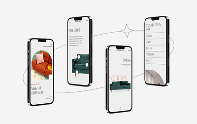 MIRAX | Furniture Shop Concept | Mobile design flat mobile typography ui