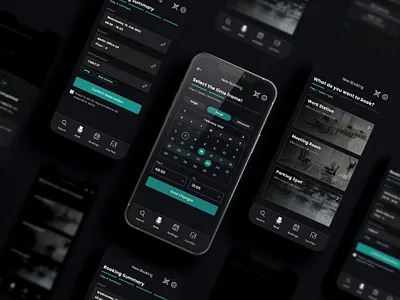Flexopus - Desk Sharing App app application design desksharing development graphic design office ui uiux ux