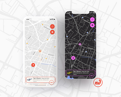 DailyUI 029 Map app business dailyui dailyui 029 dailyui029 dailyuichallenge dark design drive gps light map mobile people search tracking ui ux vector walk