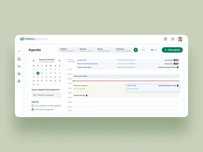 Activity schedule clean dash design organization schedule system table ui ux web