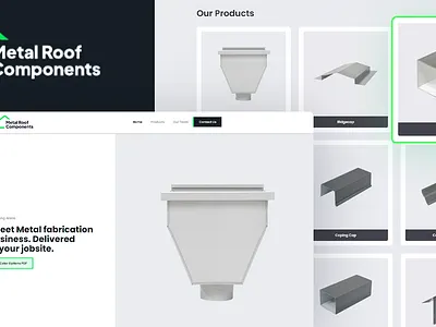 Metal Roof Components, LLC — Website Launch branding graphic design ui ux web website