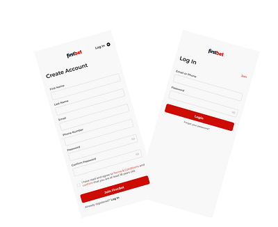 Sign Up and Sign in pages betting branding design log out login sign in sign up ui user experience ux