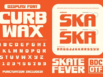 Curb Wax identity ty type typography vector