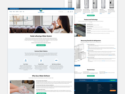 Trail Appliances | Buying Guides landing page ux web design