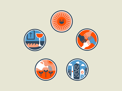 Value Icons church city delight durham embrace god grace grow icon icons illustration love renewal rest serve
