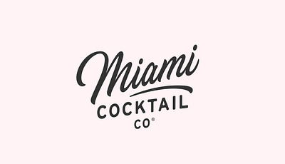 Miami Cocktail Co. design graphic design lettering logo typography vector