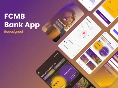 FCMB MOBILE BANKING APP ( REDESIGNED ) 3d app branding ui ux