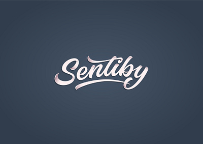 Sentiby design graphic design lettering logo vector