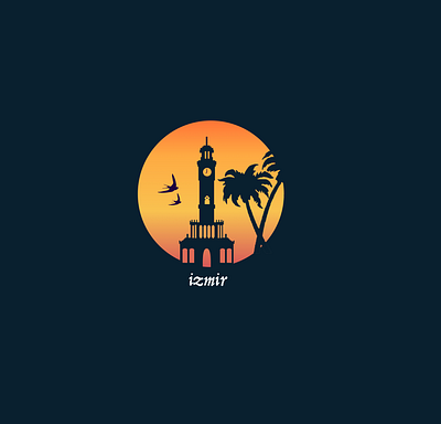 izmir sunset app appicon appicons branding design graphic design icon illustration logo
