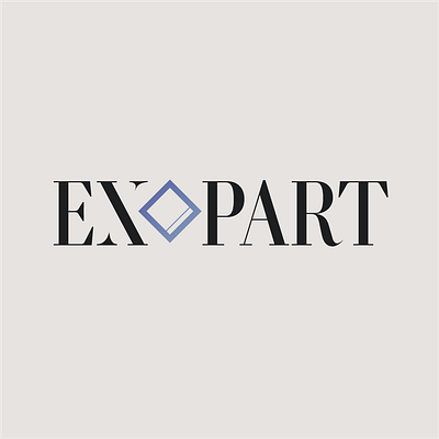 EXOPART branding design flat logo minimal vector