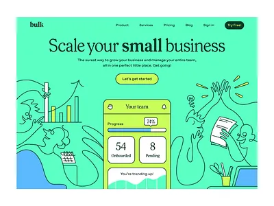 Bulk b2b brand brand design brand designer brand identity branding design hero icon illust illustration illustrator landing page logo modern saas tech typography web