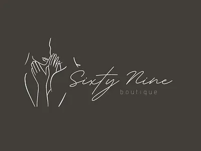 Sixty Nine Boutique Sex Shop Logo branding design draw graphic design illustration logo ui vector visual identity visual identity design