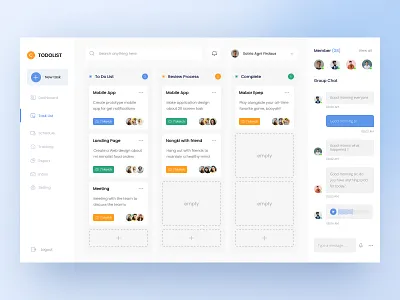 Task Management Dashboard UI buy dashboard design download kit management manager product task ui website