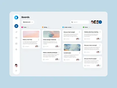 Dashboard Design for Task Manager animation dashboard design interface management manager mvp project ronas it site task task tracking tasks ui user ux web web app web application