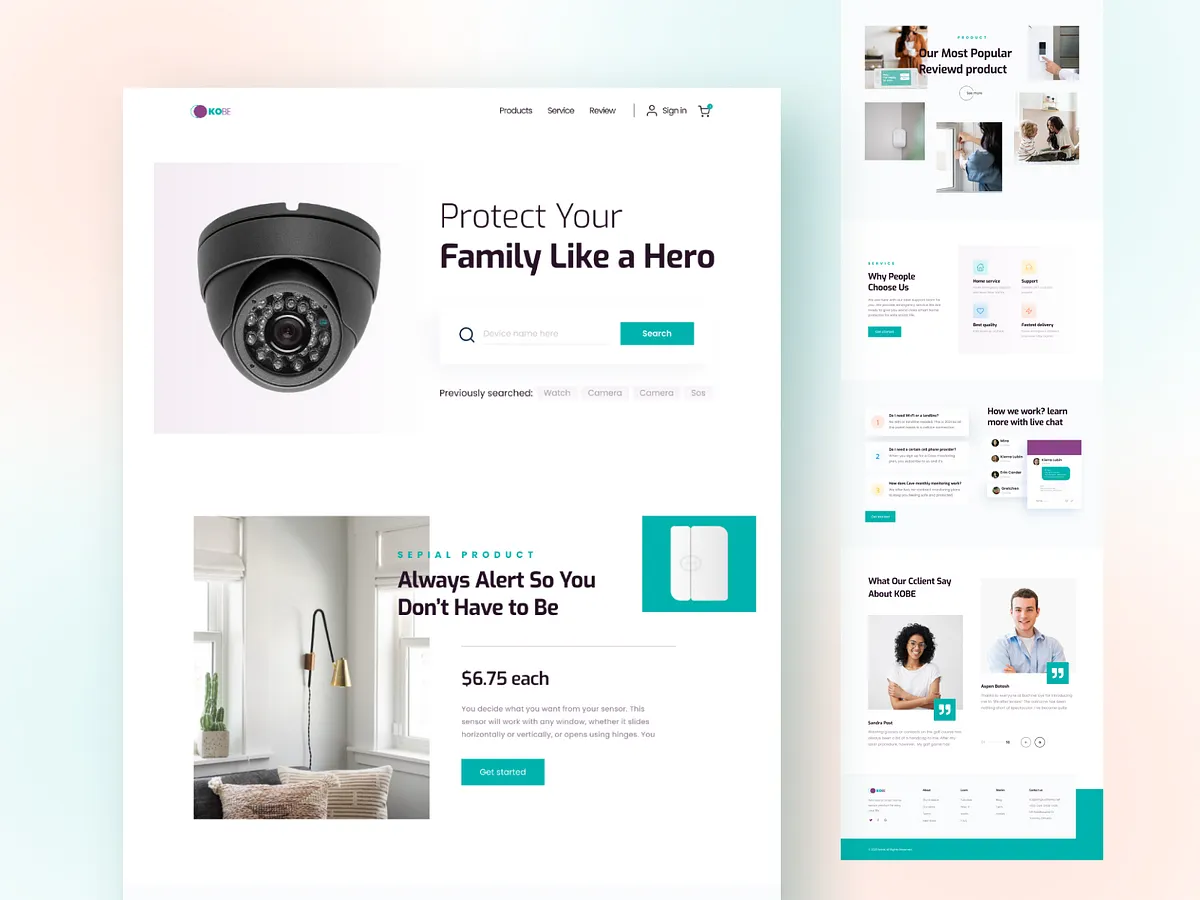 Security Landing Page designs, themes, templates and downloadable ...