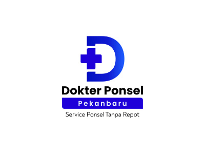 Dokter Ponsel Logo branding d logo initial logo lettermark lpgp logo