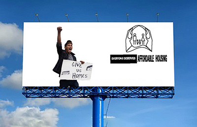 every one need affordable housing Banner app branding design icon illustration logo typography ui ux vector