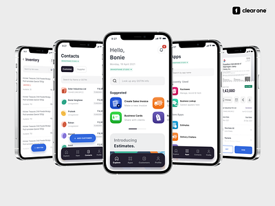 ClearOne App app business design icon product design ui ux