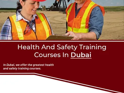 Health and Safety Training Courses in Dubai graphic design