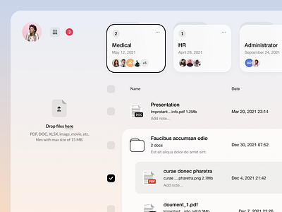 Cloud Storage Files Management | Light Version admin app application cloud cloud services cloud storage dashboard design system file management file manager files interface management tool product design saas storage ui ux visual identity web app