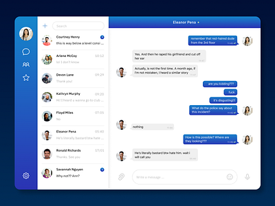 Direct Messaging app design application dailyui design figma graphic design illustration presentation ui