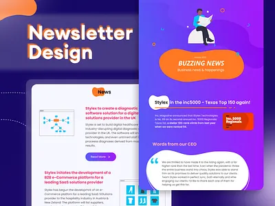Newsletter Design advertising email email design email marketing email template graphic design interface design marketing newsletter social media social media post ui user interface ux