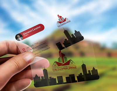 Creative Plastic Business card Design for real estate business branding building business business card card corporate creative design graphic design plastic plastic business card print ready real estate transparent visiting card