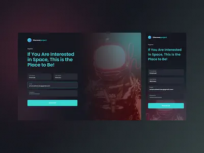 Register / Sign In Screen dailyui login screen mobile app registration screen sign in sign up ui web design
