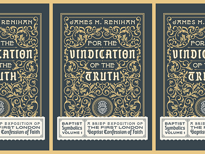 For the Vindication of the Truth (Bookcover) book book cover book cover deisgn design engraving etching filigree illustration ornaments peter voth design vector