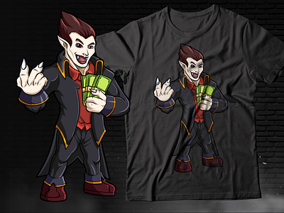 Rich Vampire adobe illustrator adobe photoshop adobe portfolio art cartoon character design graphic design illustration illustrator mascot merchandise t shirt