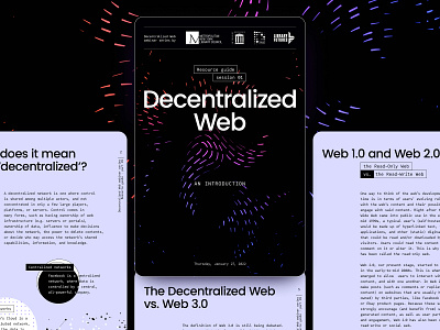 Decentralized Web webinar series - Resource guide. Part 01 branding decentralization dweb ebook event branding guide web3 whitepaper