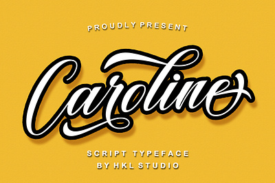 Caroline branding calligraphy design font graphic design illustration lettering logo typography vector