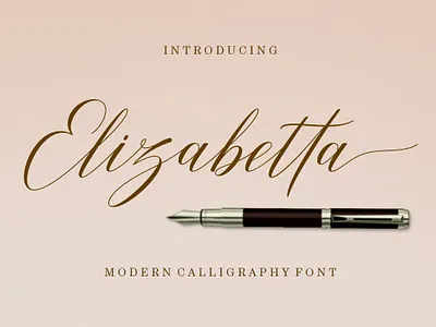 Elizabetta branding design font graphic design illustration invitations lettering typography wedding