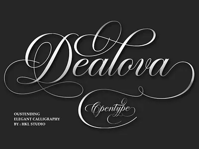 Dealova branding calligraphy design font handwritting lettering logo typography vintage wedding