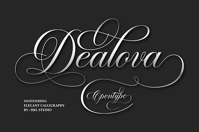 Dealova branding calligraphy design font handwritting lettering logo typography vintage wedding