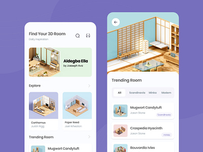 Find 3D Room 3d architect design exterior illustration interior pastel pastel color polygon room