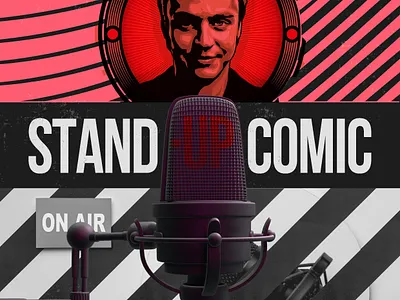 Иван Абрамов - stand-up comic branding dimadwaid graphic design illustration invite poster