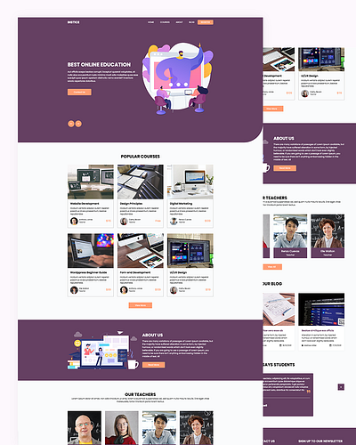 Instice bootstrap business classes css education elearning classes html5 online education responsive template