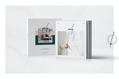 Emily Magazine 3d annaul report brochure catalog catalog mockups clean corporate design dimesional elegant graphic indesign magazine mockups perspective print printable psd report template