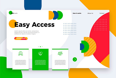 Easy Access - Banner & Landing Page app banner branding development easy access html icon landing landing html landing page process technology ui ui design ux ux design web development web maintance webapp website