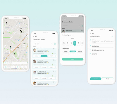 Appointment booking app design ux