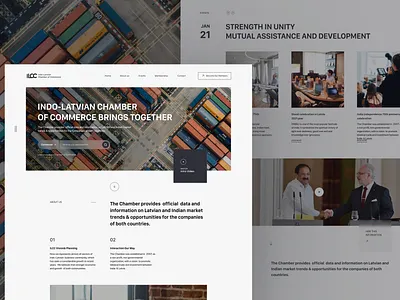 Indo - Latvian Chamber of Commerce concept design dribble e commerce ui web