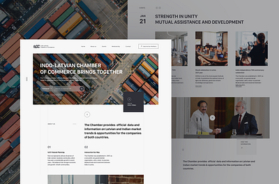 Indo - Latvian Chamber of Commerce concept design dribble e commerce ui web