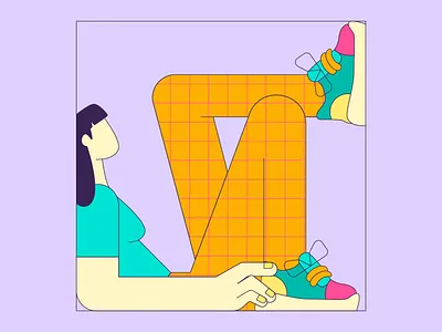 The Box 2d character adobe illustrator behance character character vector design dribbble flat character flat character design flat design freelance illustrator girl character vector girl flat character girl in the box illustration illustrator procreate vector vector art vector character illustration