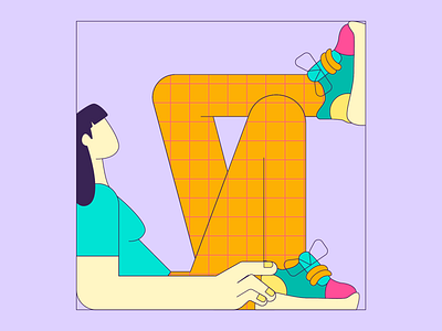 The Box 2d character adobe illustrator behance character character vector design dribbble flat character flat character design flat design freelance illustrator girl character vector girl flat character girl in the box illustration illustrator procreate vector vector art vector character illustration