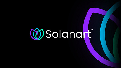 Solanart - Logo Redesign blockchain branding colorful crypto design eth ethereum flower illustration logo mascot logo nft redesign solana typography