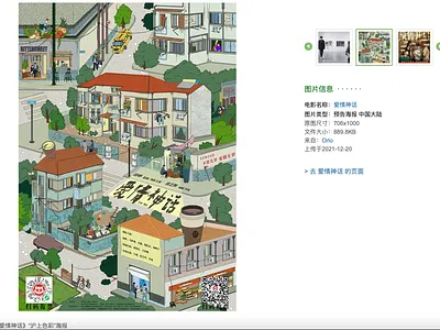 Made a poster for a Shanghai dialect movie <B for Busy> illustration illustrator movieposter